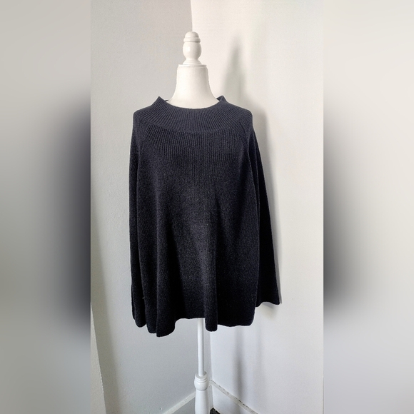 Eileen Fisher Turtle Neck Black Sweater Size 2XL - Picture 3 of 6